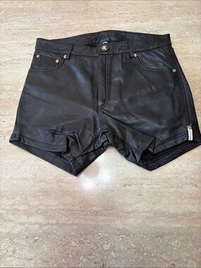 NWT One Teaspoon 100% leather shorts